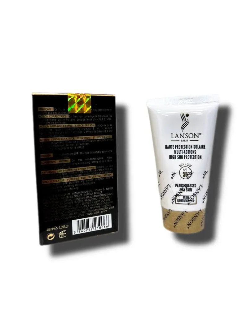 ضد آفتاب رنگی لانسون LANSON برای پوست چرب