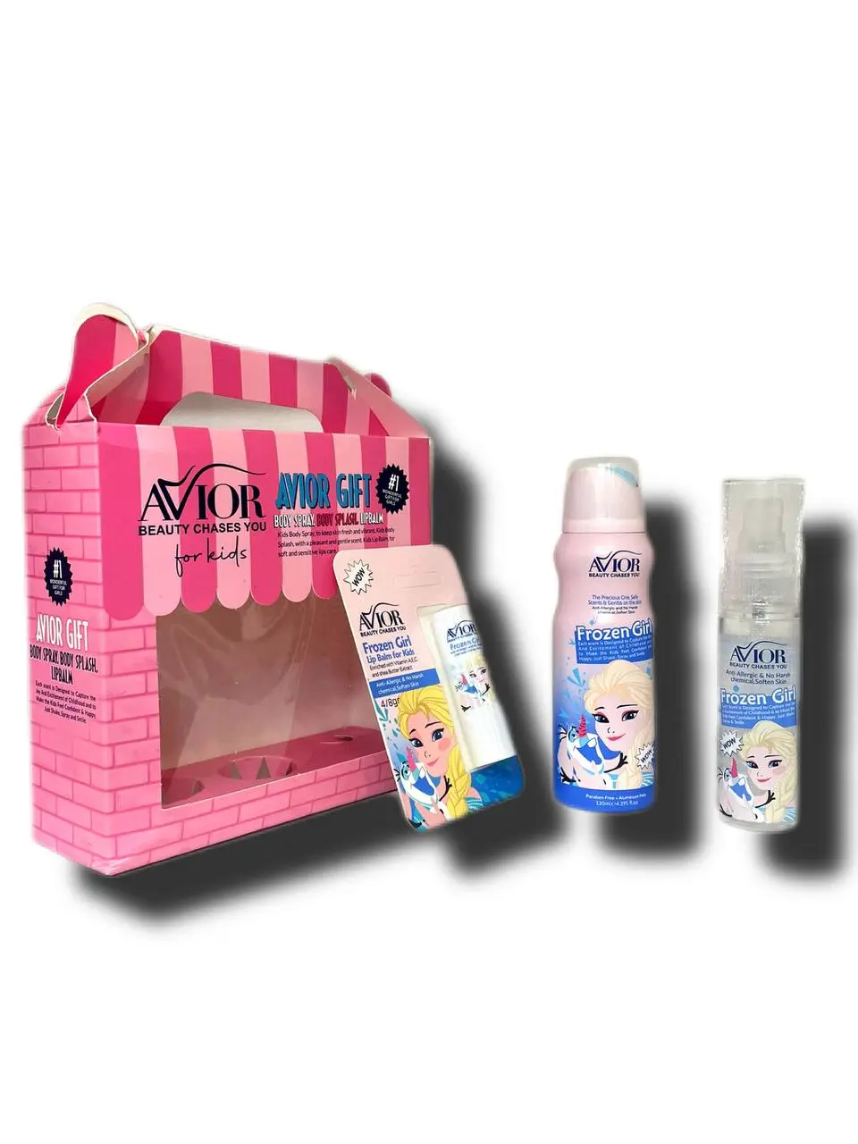گیفت ست دخترانه فوروزن ( اسپری ، بادی اسپلش و بالم لب )  اویور