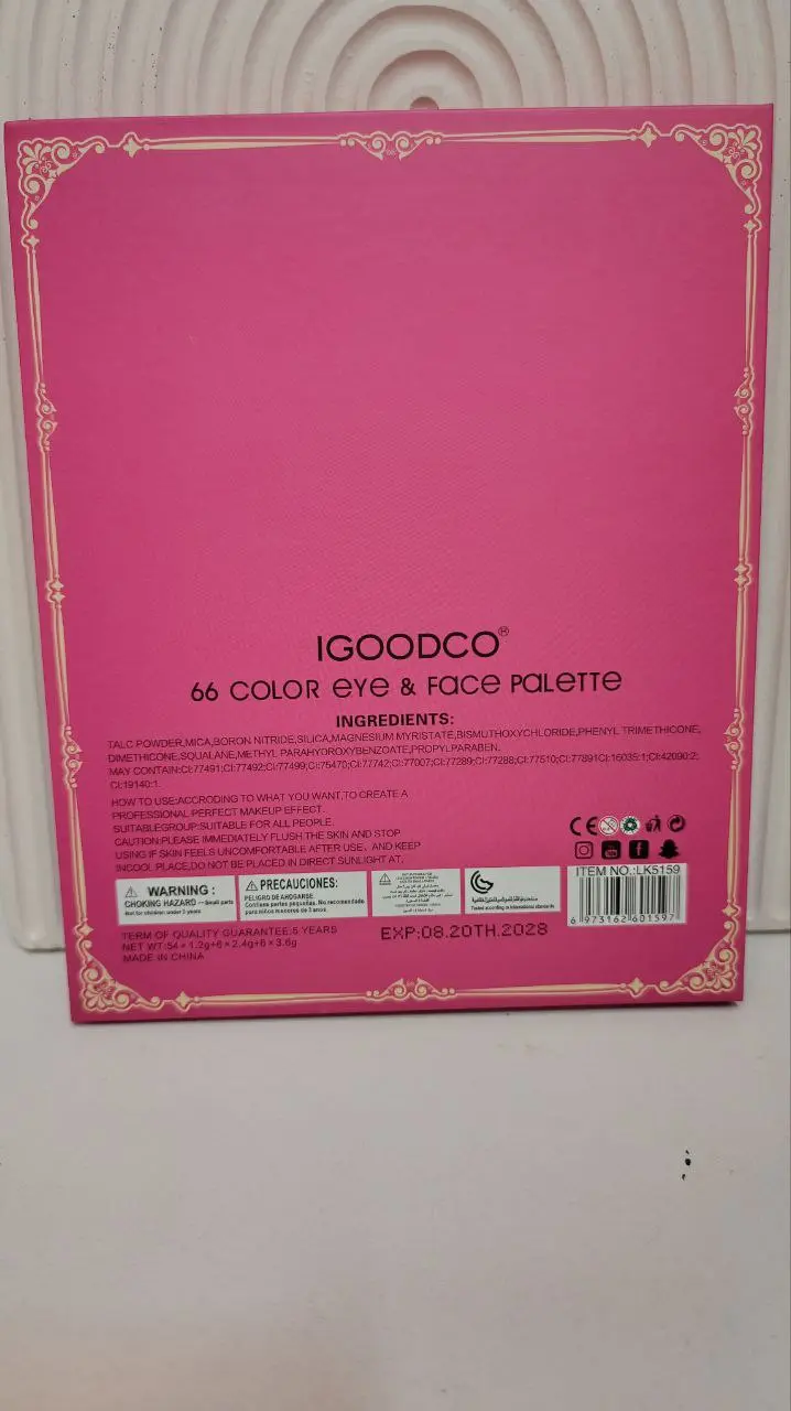 پالت سایه چشم و صورت 66 رنگ IGOODCO