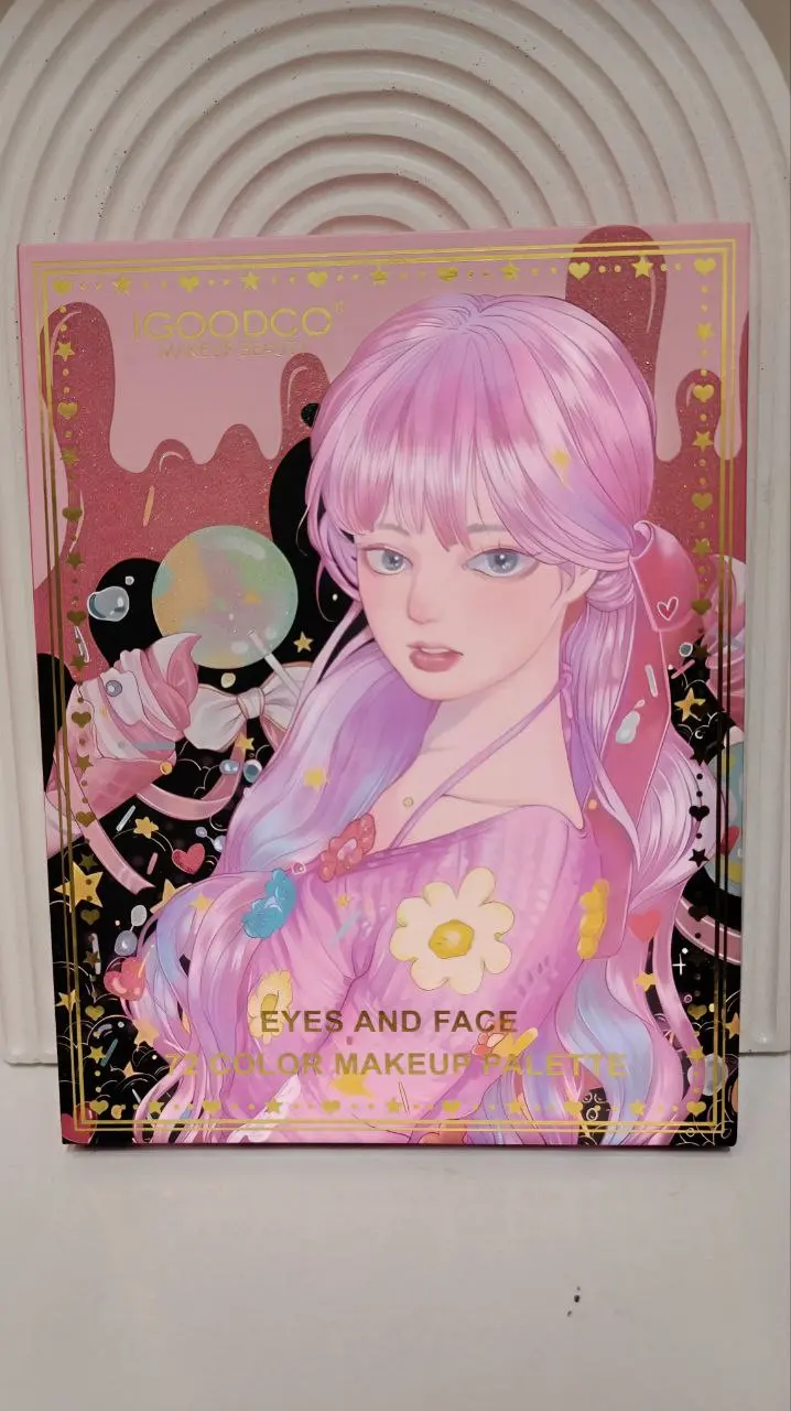 پالت سایه چشم و صورت 72 رنگ IGOODCO مدل Makeup Beauty