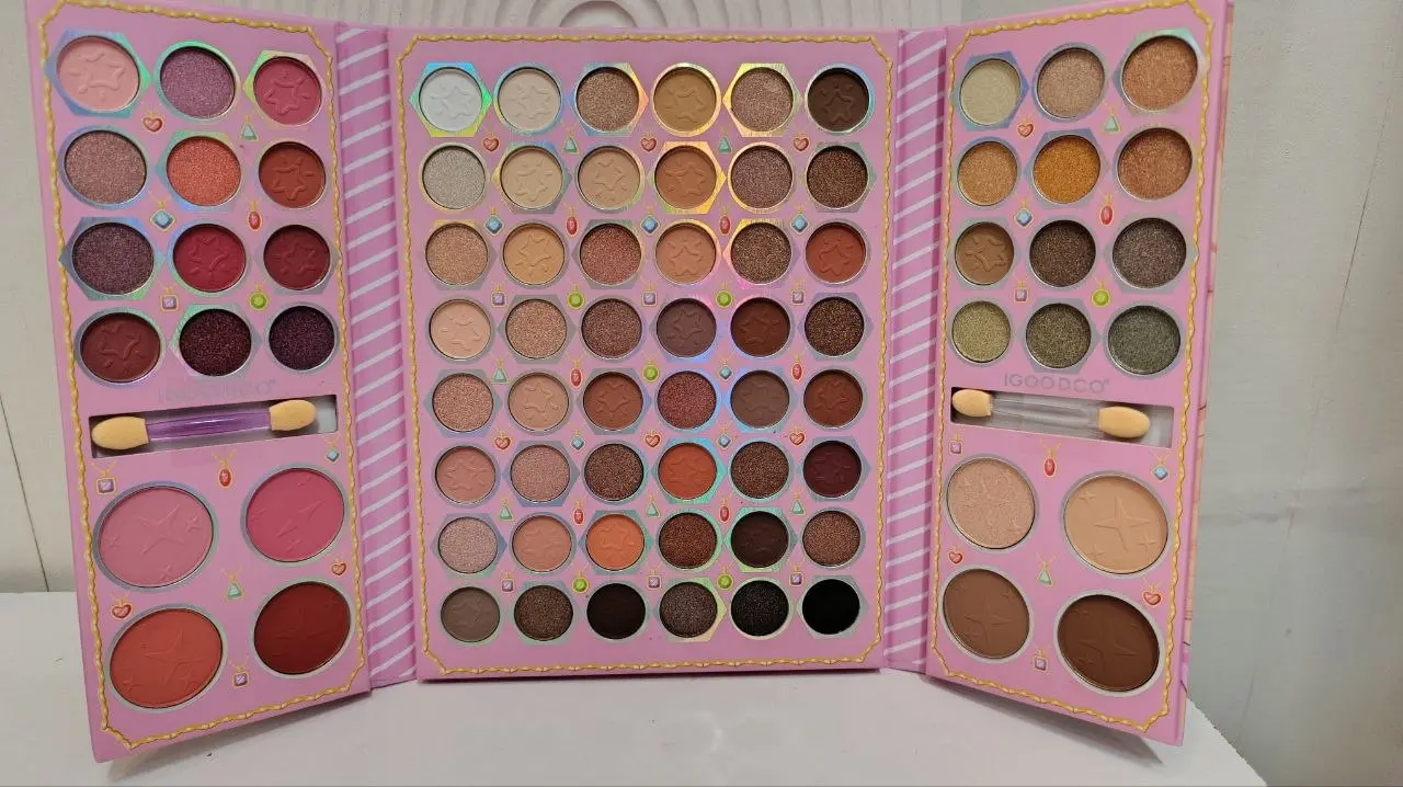 پالت سایه چشم و صورت ۸۰ رنگ IGOODCO مدل Beauty & Fashion