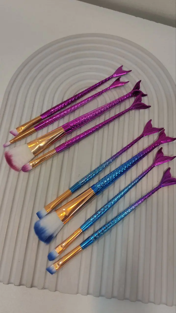 ست ۴ تایی براش آرایشی مدل ماهی | سایه و رژگونه