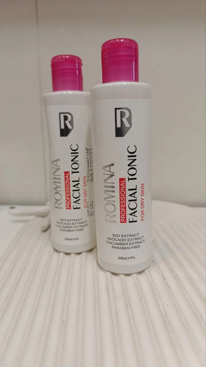 تونیک پاک کننده صورت رومینا مدل گل سرخ حجم 200 میلی لیتر