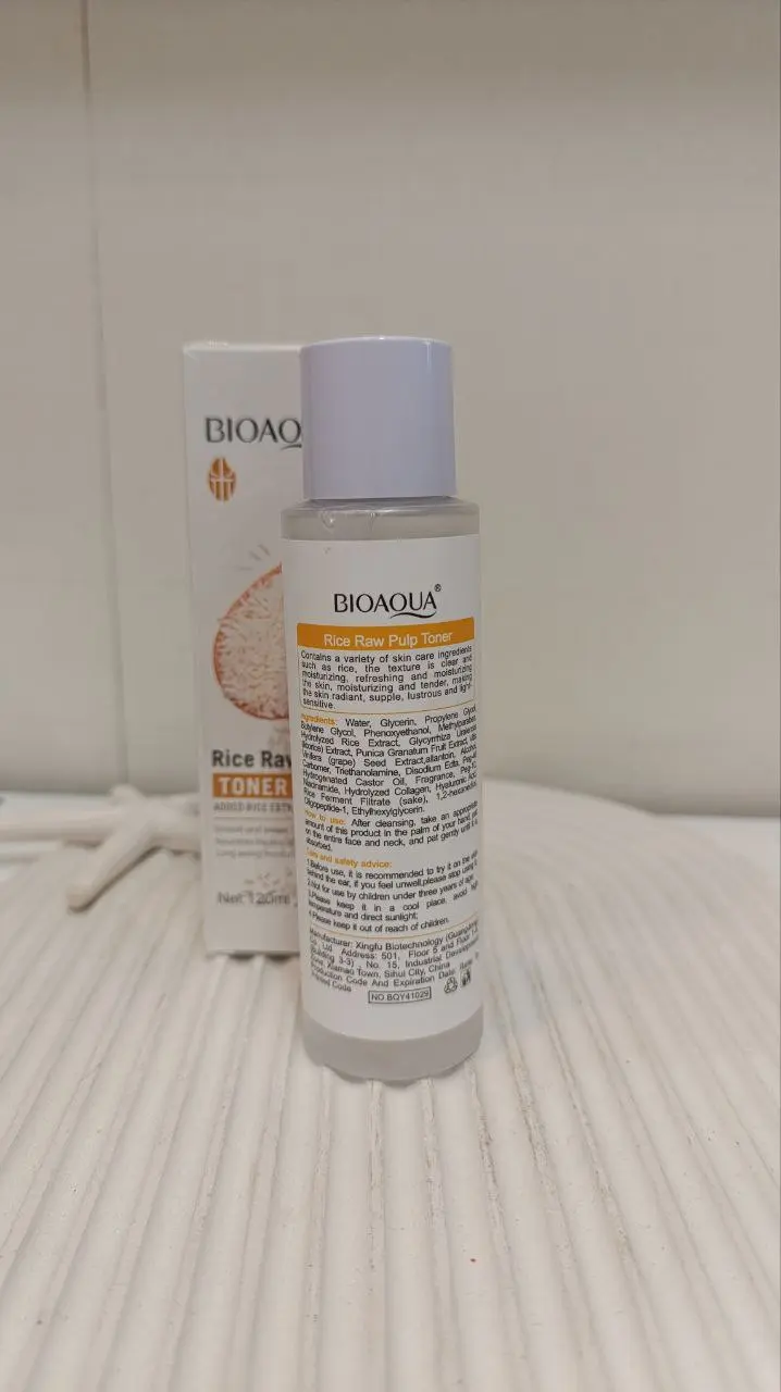 تونر عصاره برنج خام بیوآکوا