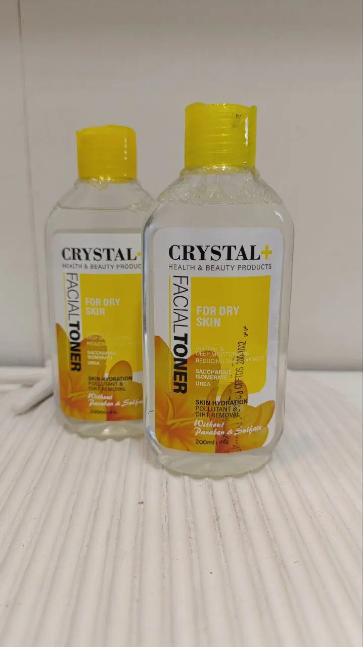 تونر صورت کریستال مناسب پوست خشک حجم ۲۰۰ میلی لیتر