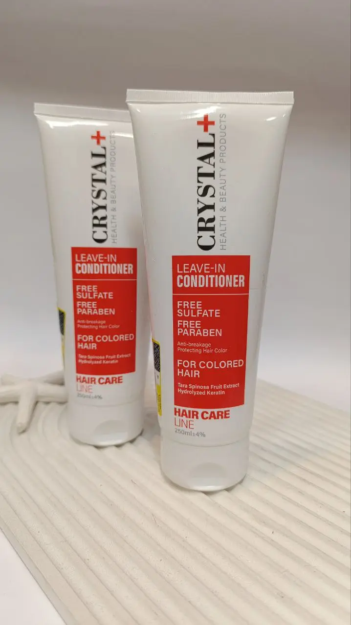 ماسک مو تثبیت کننده رنگ مو کریستال فاقد سولفات مناسب مو رنگ شده حجم 200 میل