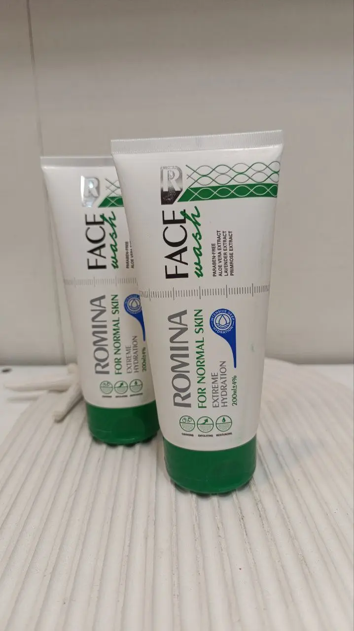 ژل شستشوی صورت پوست نرمال رومینا 200 میل