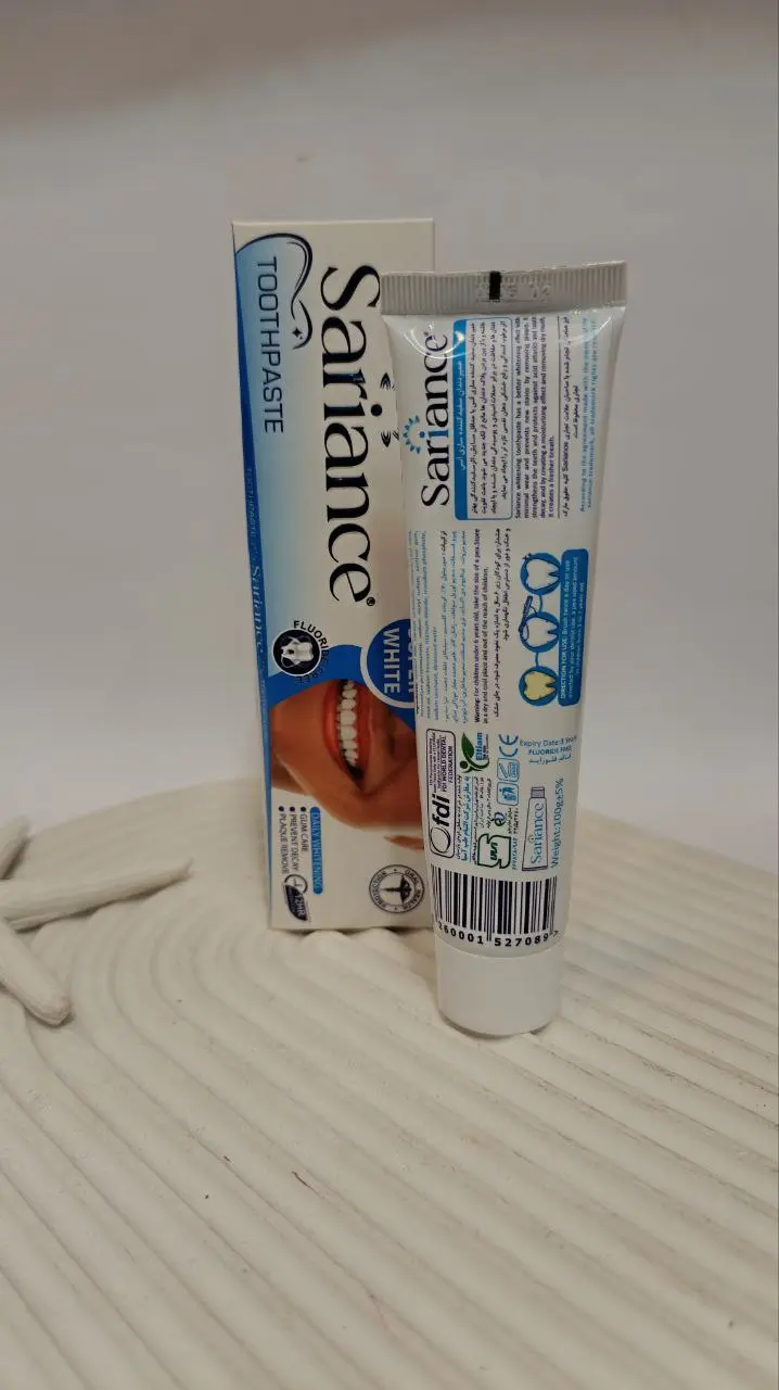 خمیر دندان سفید کننده ساری انس با طعم نعناع حجم 100 میل