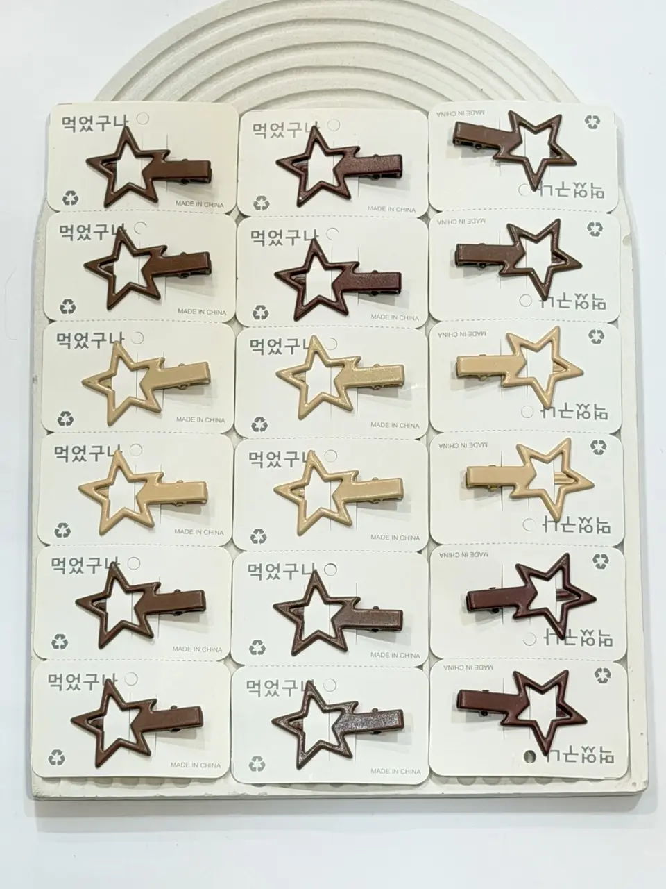 گیره فلزی طرح ستاره