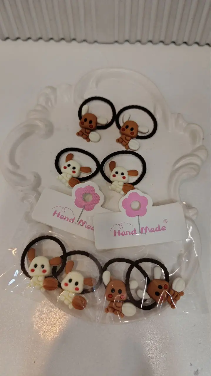 کش جفتی رنگ نود طرح خرگوش