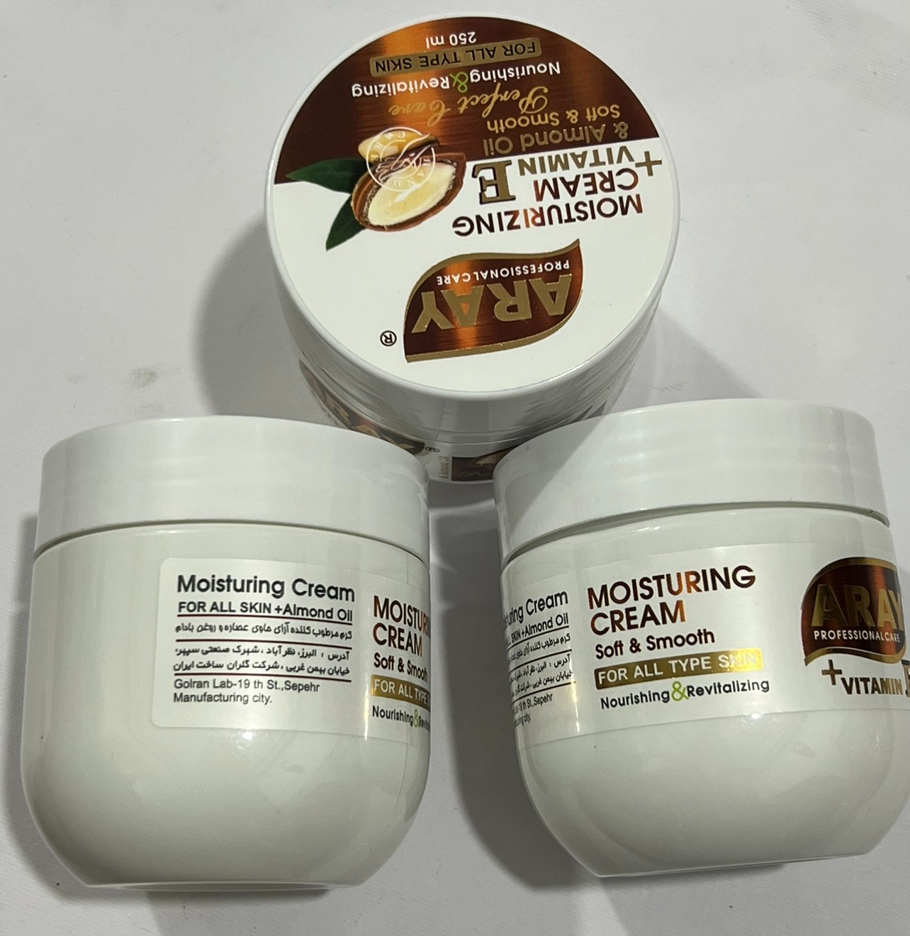 کرم مرطوب کننده ارای 250 میل روغن بادام