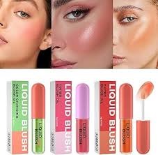 رژگونه مایع حرارتی برند kiss beauty