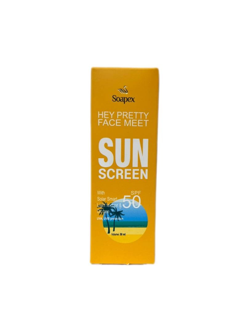 کرم ضد آفتاب و ضد لک بدون رنگ سوپکس SPF50 مدل 2x1 محافظ UVA ،UVB، مناسب انواع پوست حجم 50 میلی لیتر