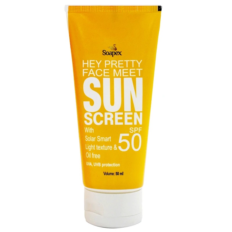 کرم ضد آفتاب و ضد لک بدون رنگ سوپکس SPF50 مدل 2x1 محافظ UVA ،UVB، مناسب انواع پوست حجم 50 میلی لیتر